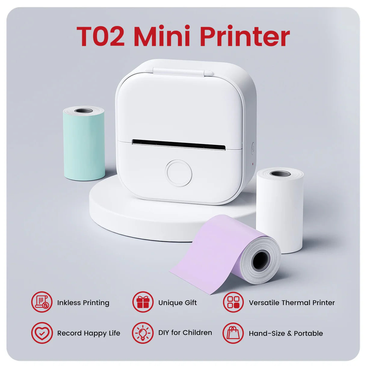 CapitalCart- Portable Mini Thermal Printer T02
